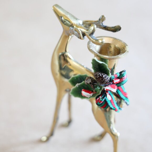 deer candlestick holder - Picture 1 of 7